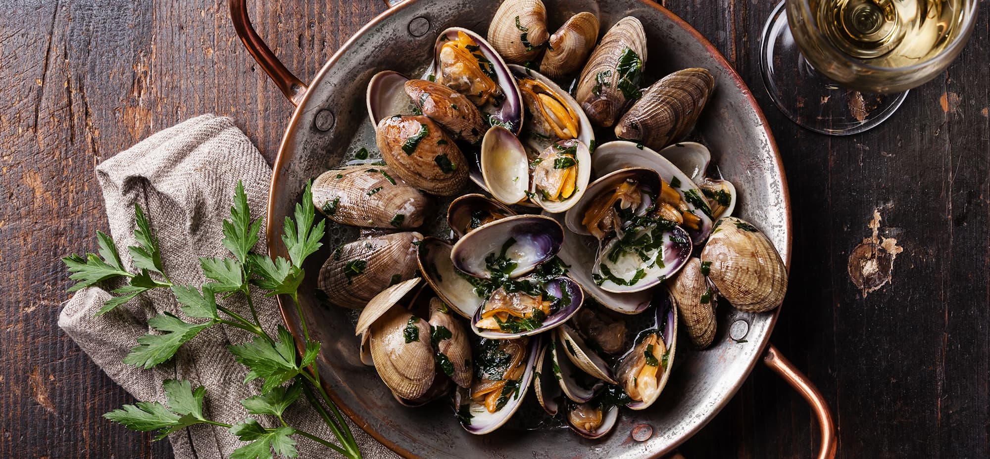 A plate of cooked oysters